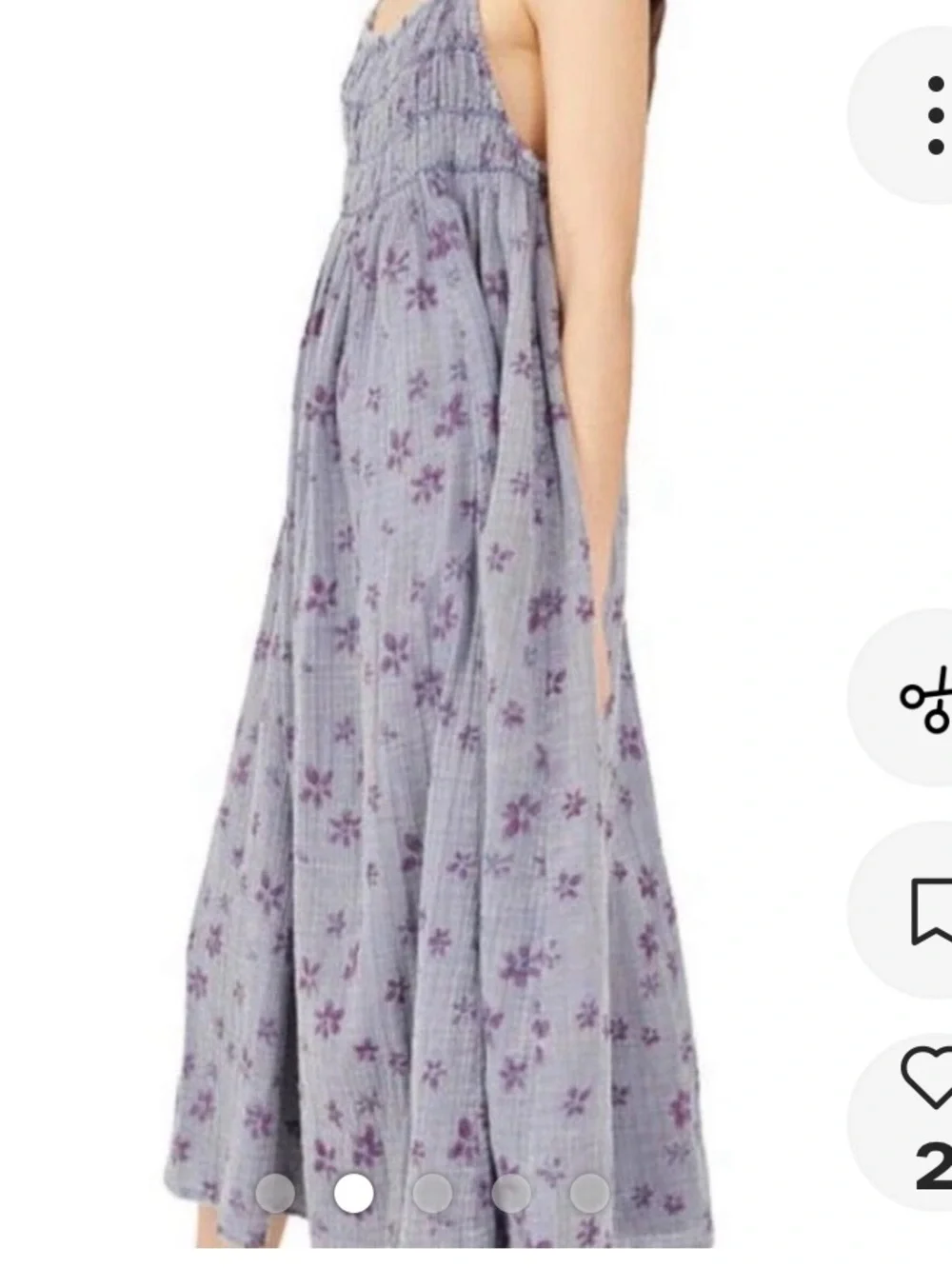 Free people azure maxi dress